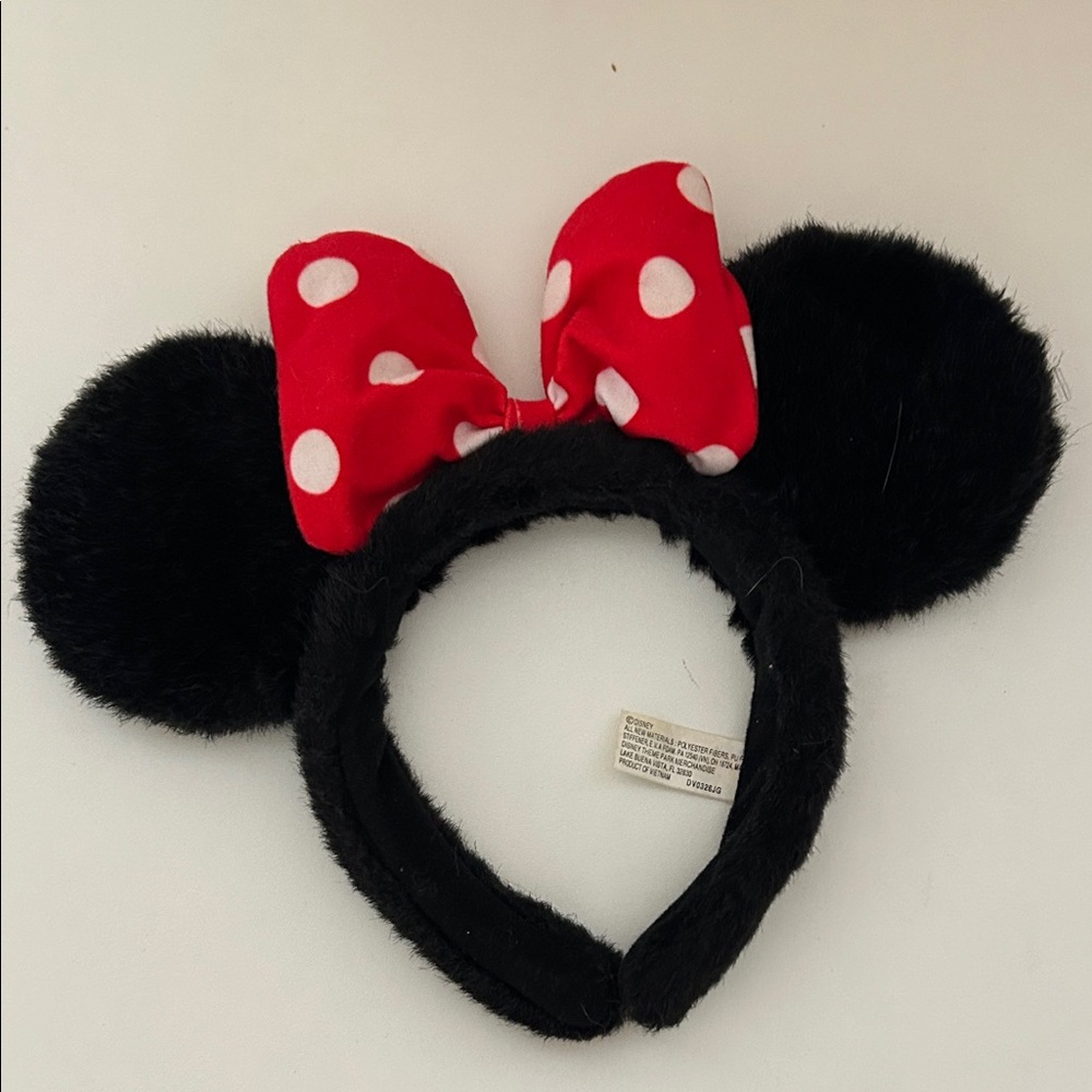 Vintage furry Minnie Mouse ears.Disneyland Disney World